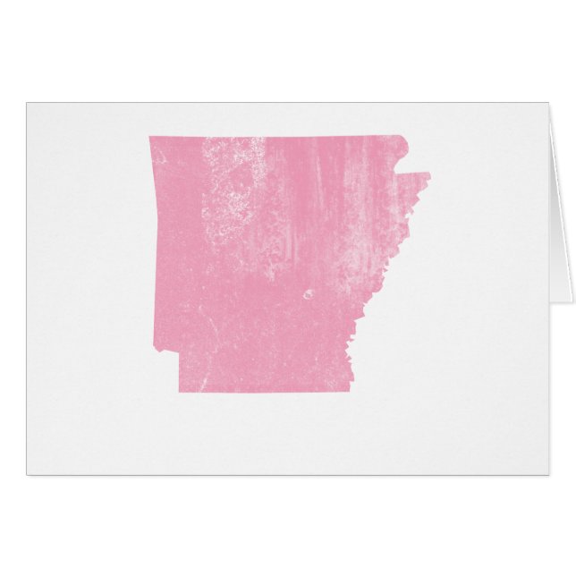 Arkansas rosa Vintager Grunge (Vorderseite (Horizontal))