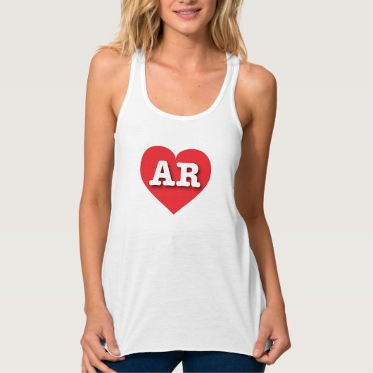 Arkansas Rotes Herz - I Liebe AR Tank Top (Vorderseite)