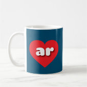 Arkansas rotes Herz - I Liebe Kaffeetasse (Links)