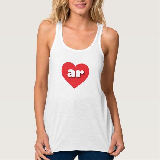 Arkansas rotes Herz - I Liebe Tank Top (Vorderseite)