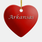 Arkansas Rotes Herz Keepake Ornament (Vorne)