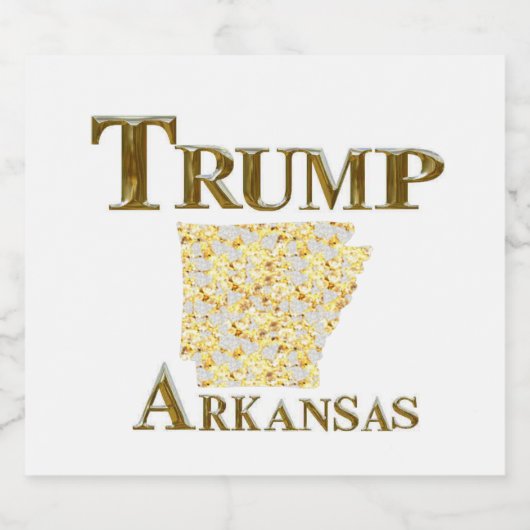 ARKANSAS SCHAUMWEINETIKETT (Einzelnes Label)