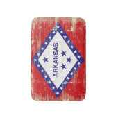 Arkansas-Schmutz Flagge Badematte (Vorderseite Vertikal)