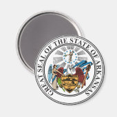 Arkansas Siegel Magnet (Vorderseite/Rückseite)