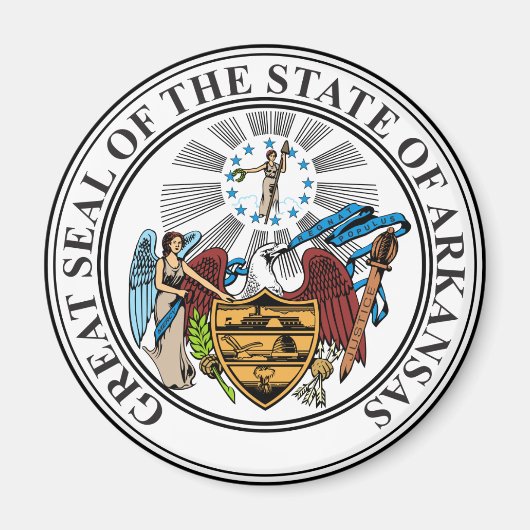 Arkansas Siegel Magnet (Vorne)