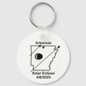 Arkansas Solar Eclipse Schlüsselanhänger 2024 (Vorderseite)