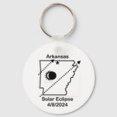 Arkansas Solar Eclipse Schlüsselanhänger 2024 (Rückseite)