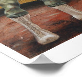 Arkansas Soldier Hog Razorback Militär Poster (Ecke)