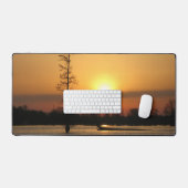 Arkansas Sonnenaufgang auf dem Millwood Lake Schreibtischunterlage (Tastatur & Maus)