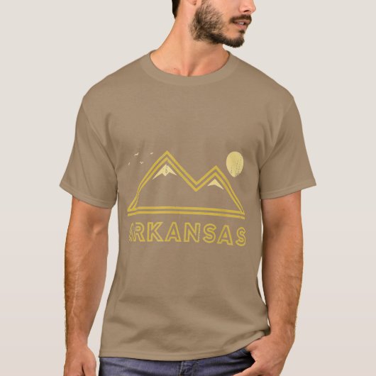 Arkansas Souvenir Wandern Gebirge Sonnenuntergang  T-Shirt (Vorderseite)