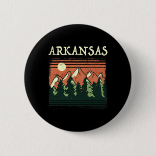 Arkansas-Souvenir-Wanderung Berge Sonnenuntergang  Button