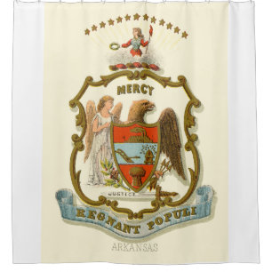 Arkansas-Staat 1876 Duschvorhang