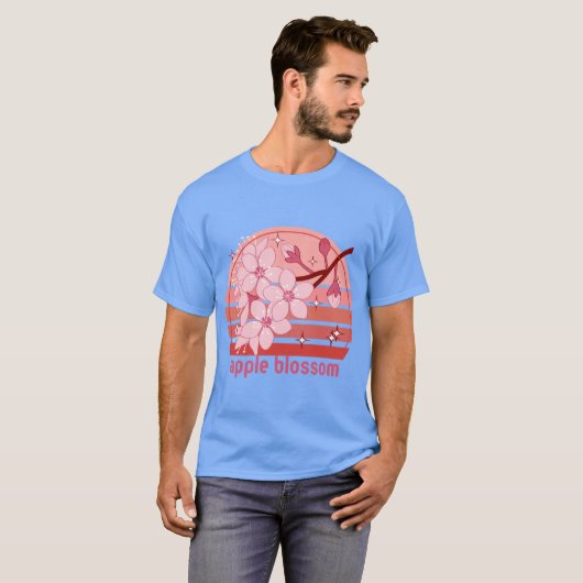 Arkansas Staat Apple Blossom Blume Rainbow Sticke T-Shirt (Vorne ganz)