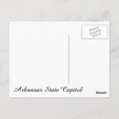 Arkansas Staat Hauptstadt Postkarte (Rückseite)