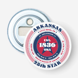 Arkansas Staat Information Circle Flaschenöffner