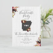 Arkansas Staat Junggeselinnen-Abschied Einladung (Stehend Vorderseite)