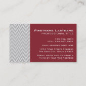 Arkansas-Staat-Karte mit benutzerdefiniertem Rotem Visitenkarte (Rückseite)