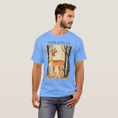 ARKANSAS-Staat Mammal Whitetails Hirsch T-Shirt (Vorne ganz)