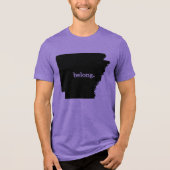 Arkansas Staat Map Belong Tri-Blend Shirt (Vorderseite)