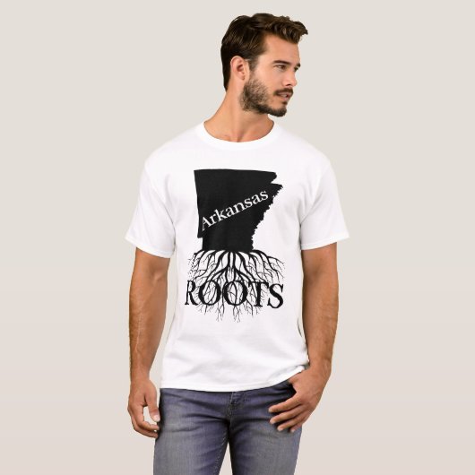 Arkansas Staat Roots Shirt für Frauen oder Männer (Vorne ganz)