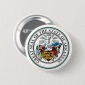 Arkansas Staat Siegel Emblem Button (Vorne & Hinten)