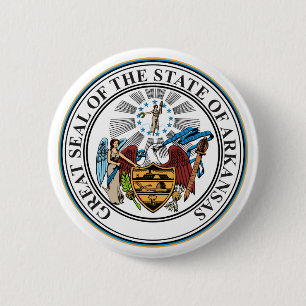 Arkansas Staat Siegel Emblem Button