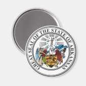 Arkansas Staat Siegel Magnet (Vorderseite/Rückseite)