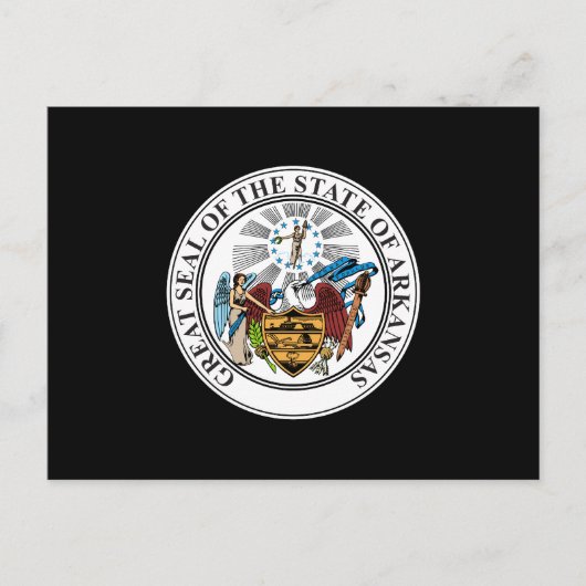 Arkansas Staat Siegel Postkarte (Vorderseite)