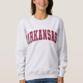 Arkansas Staat Vintag Uni Style Sweatshirt (Vorderseite)