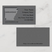 Arkansas Staat Visitenkarte geschnitzter Stein Aus (Vorne/Hinten)
