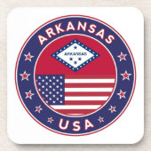 Arkansas, Staaten der USA Getränkeuntersetzer (Vorderseite)