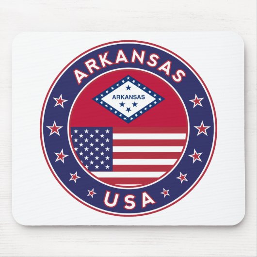 Arkansas, Staaten der USA Mousepad (Vorne)