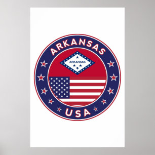 Arkansas, Staaten der USA Poster