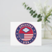 Arkansas, Staaten der USA Postkarte (Stehend Vorderseite)