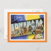 Arkansas Staaten Postkarte (Vorne/Hinten)