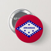 Arkansas-Staats-Flagge Button (Vorne & Hinten)