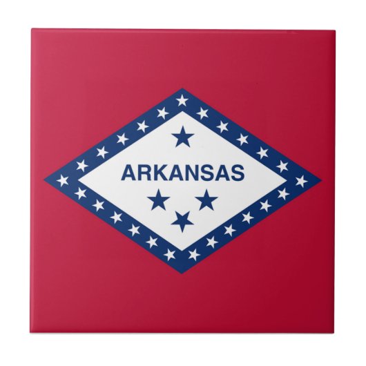 Arkansas-Staats-Flagge Fliese (Vorderseite)