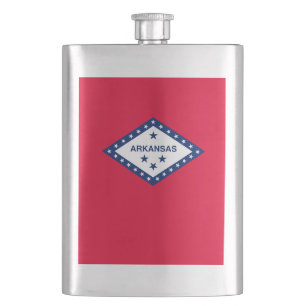 Arkansas-Staats-Flaggen-Entwurf Flachmann