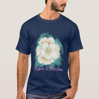 Arkansas State Apfelblüten-Blumen-Aquarell-Sti T-Shirt