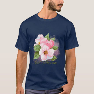 Arkansas State Apfelblüten-Blumen-Aquarell-Sti T-Shirt