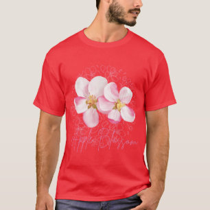 Arkansas State Apfelblüten-Blumen-Aquarell-Sti T-Shirt