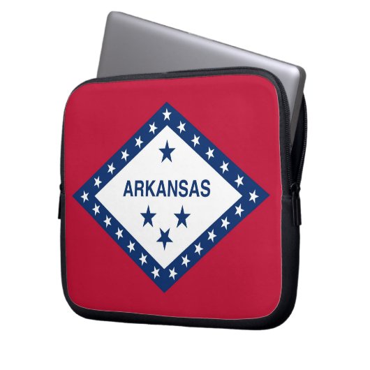 Arkansas State Flag Laptop Sleeve (Vorderseite Links)