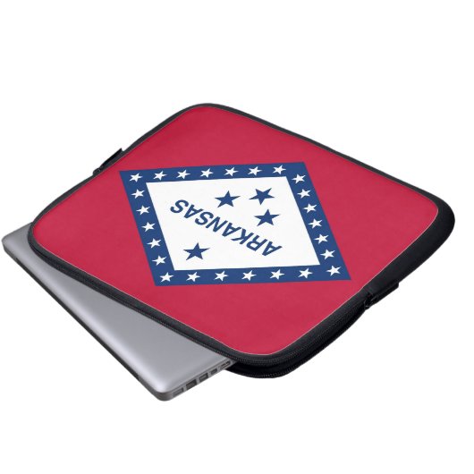 Arkansas State Flag Laptop Sleeve (Vorne Knopf)