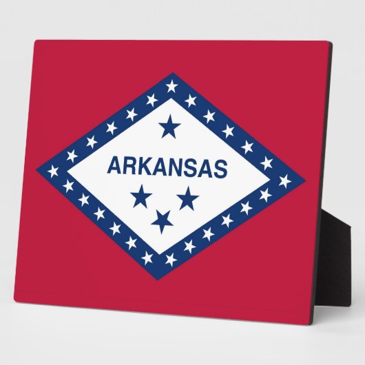 Arkansas State Flag Plaque Fotoplatte (Seite)