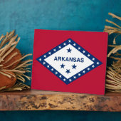Arkansas State Flag Plaque Fotoplatte (Seite)