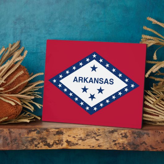Arkansas State Flag Plaque Fotoplatte (Seite)