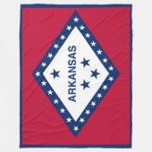 Arkansas State Flag Print Patriota Fleecedecke (Vorderseite)