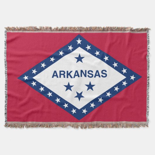 Arkansas State Flag Print Patriotic Decke (Vorderseite)