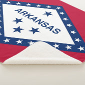 Arkansas State Flag Print Patriotic Sherpadecke (3/4)