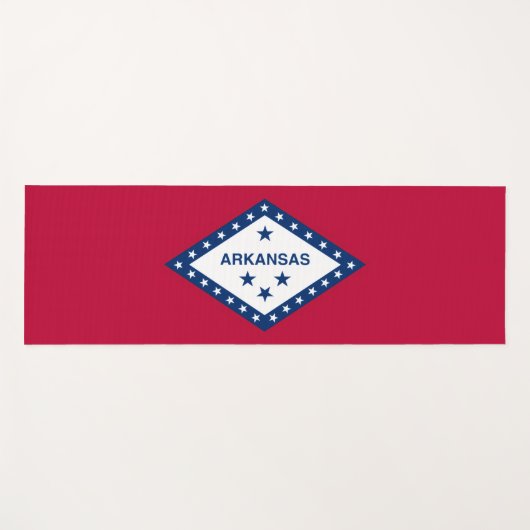 Arkansas State Flag Yogamatte (Vorderseite (Horizontal))